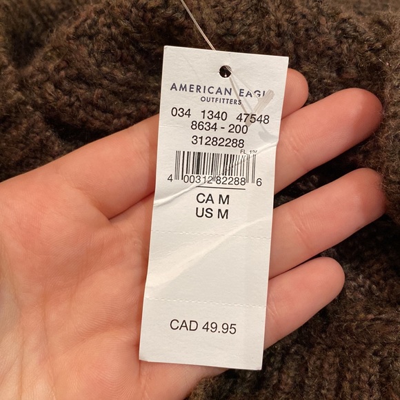 NWT - American Eagle Cropped Cable Knit Cardigan - Picture 5 of 5